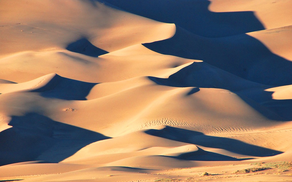 Endless sand dunes
