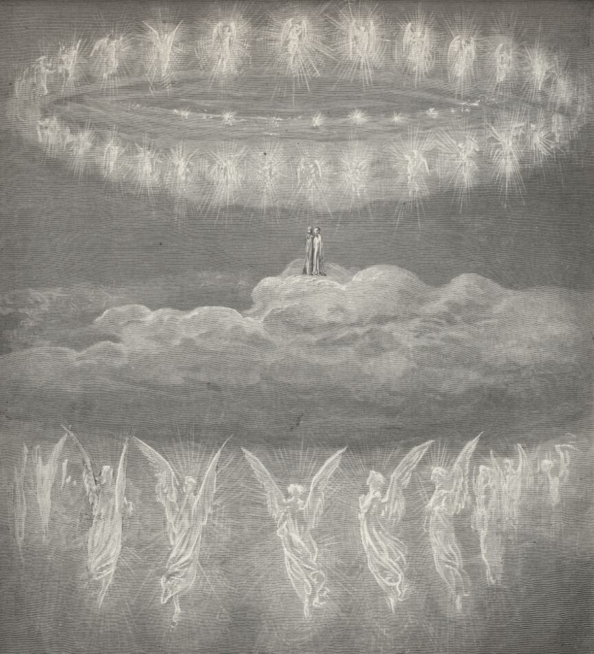 Gustave Doré's tiers of light from Paradiso