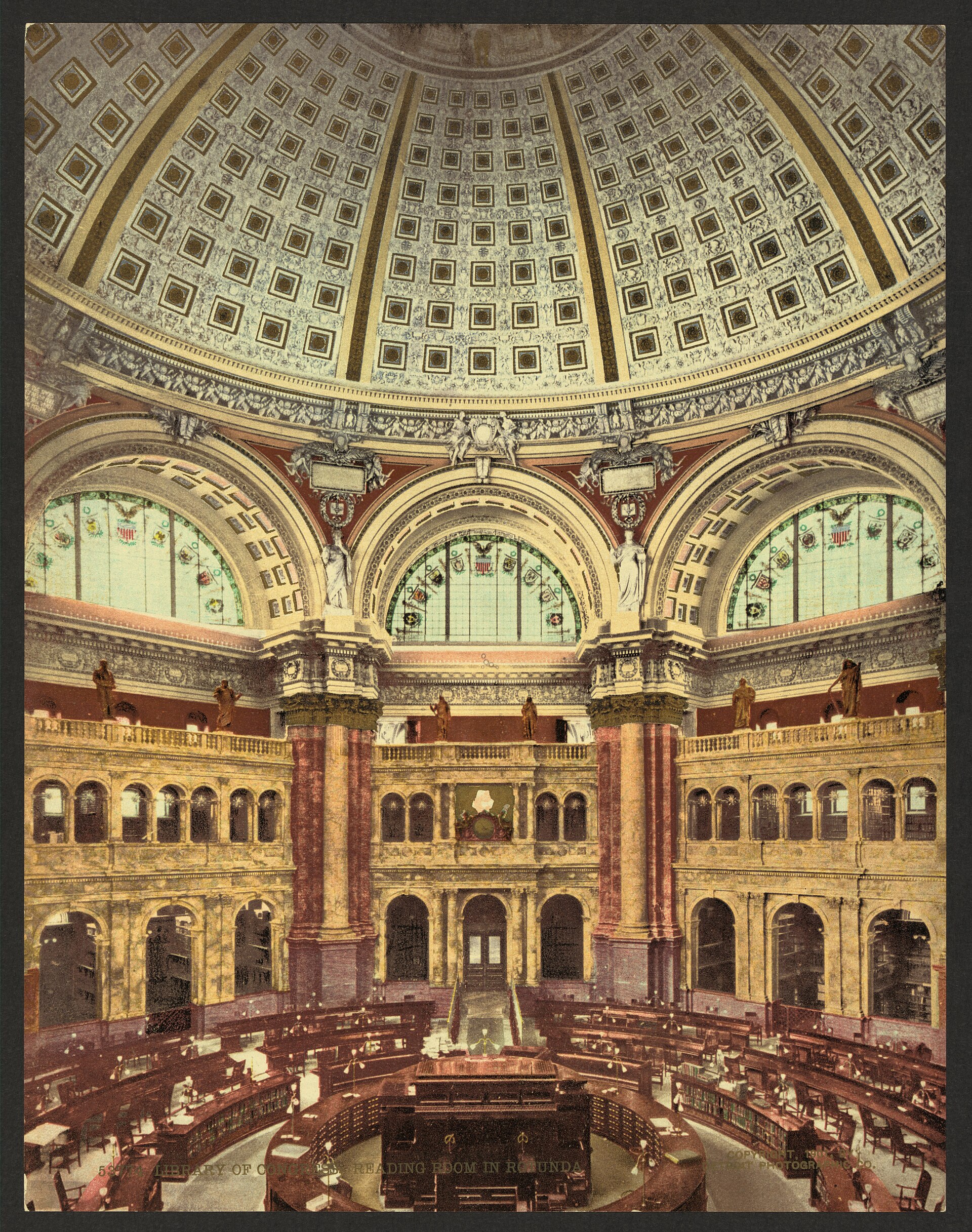 The Library of Congress reading room
