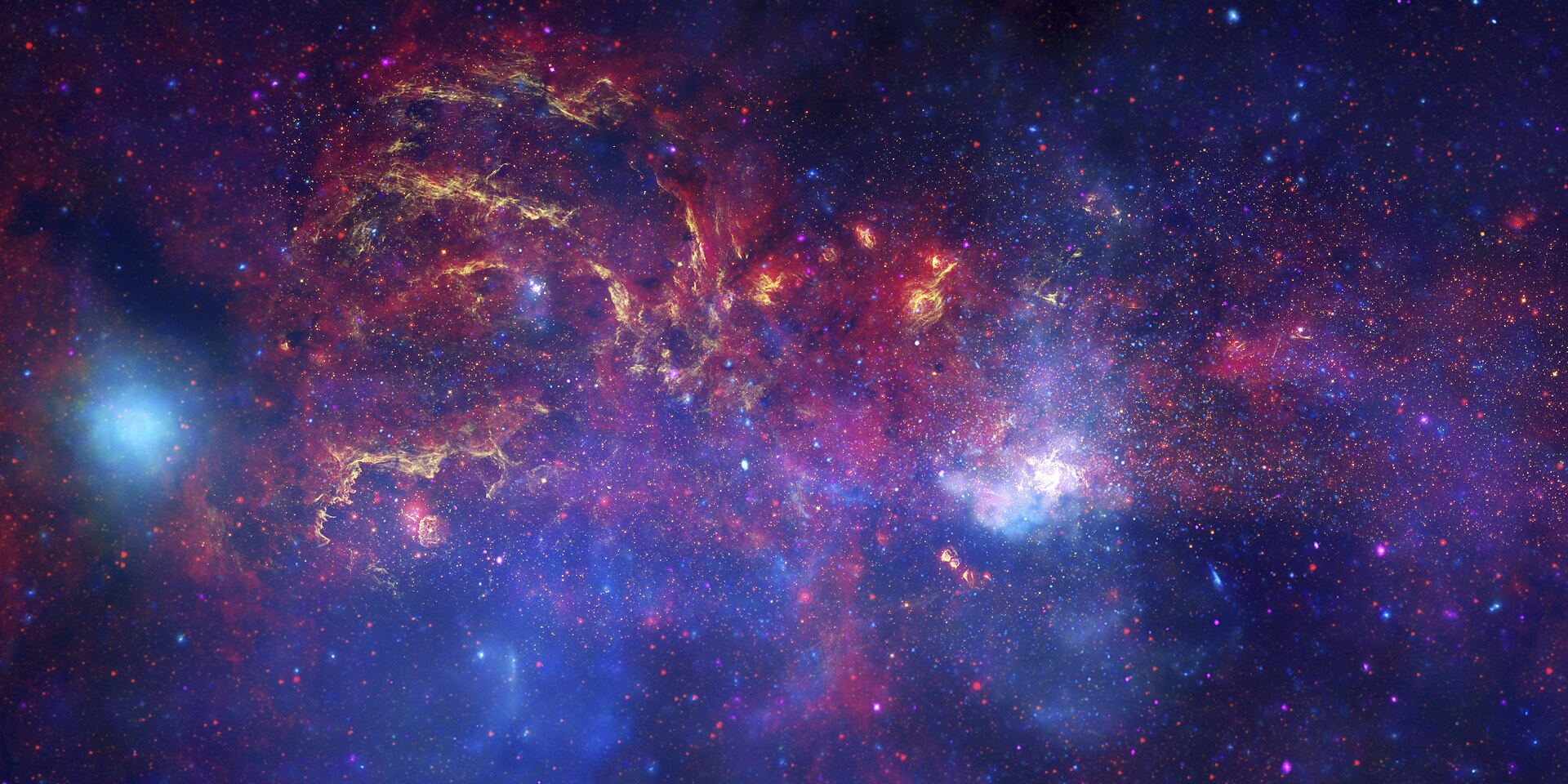 The glowing core of the Milky Way